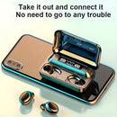 Briame F9 TWS Wireless Earbuds - Hi-Fi Stereo Sound, Comfortable In-Ear Sports Headphones with LED Display Charging Case, Touch Control, for iPhone & for Android - Ideal for Running & Gaming