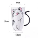 Caneca Gatinho com Língua de Fora de 600ml Cute Coffee