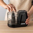 Mini Processador Triturador Elétrico 200W 220V 350ml - Preta