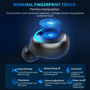 Briame F9 TWS Wireless Earbuds - Hi-Fi Stereo Sound, Comfortable In-Ear Sports Headphones with LED Display Charging Case, Touch Control, for iPhone & for Android - Ideal for Running & Gaming