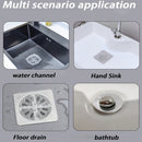 6pcs Nylon Drain Strainer Covers - Hair & Fly Stopper, Odor Prevention for Bathroom Sinks