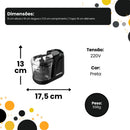 Mini Processador Triturador Elétrico 200W 220V 350ml - Preta